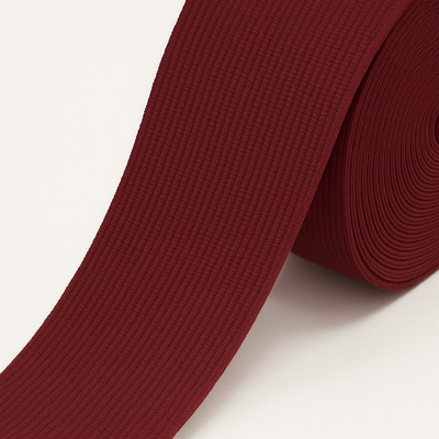 Bordeaux knitted elastic band PEL 1013 on a 25 m roll