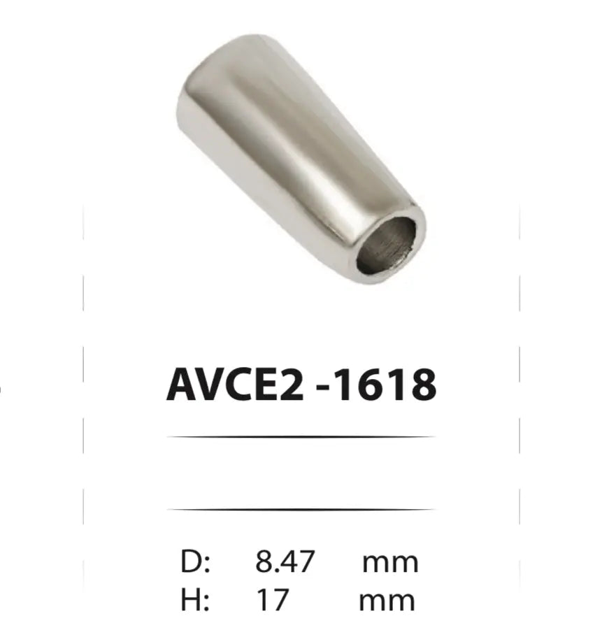 Метални накрайници за шнурове - AVCE2-1618 ( 100 бр ) Аксесоари