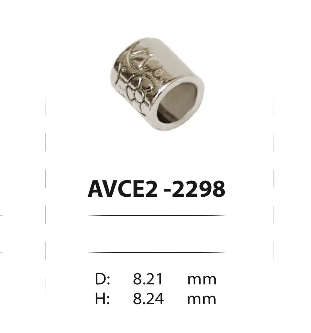 Метални накрайници за шнурове - AVCE2-2298 ( 100 бр ) Аксесоари