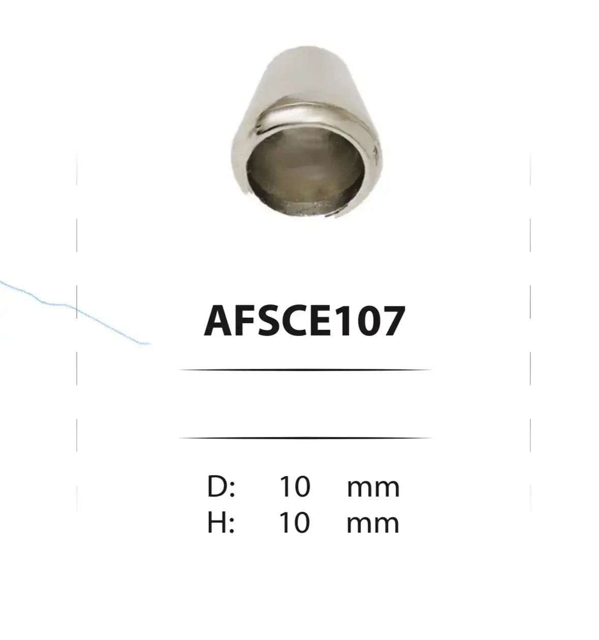 Метални накрайници за шнурове - AFSCE-107 ( 100 бр ) Аксесоари