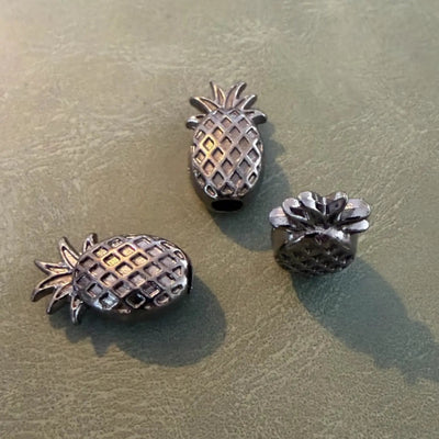 E-2248 Gun Metal Metal Tips – Pineapple Design, Luxury Tips – 18 mm