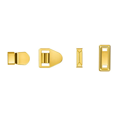 Gold-tone trouser clasps AG 010 Gold – metal fasteners