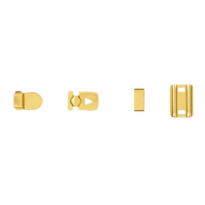 Gold-tone trouser hooks for women's trousers AG 005 – metal fasteners