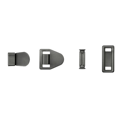 Trouser hooks for men's pants AG 010 Gun Metal – metal fasteners