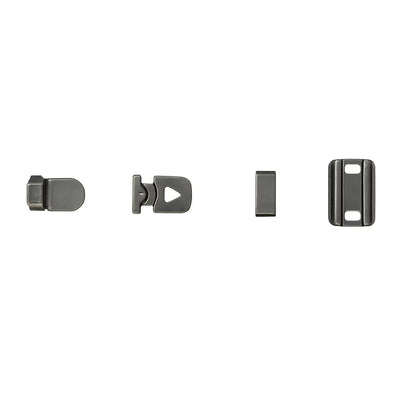 Trouser hooks for women's pants AG 005 Gun Metal – metal fasteners