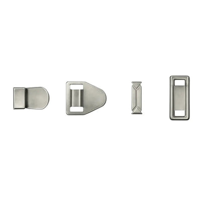Silver trouser hooks for men's pants AG 010 Nickel – metal fasteners