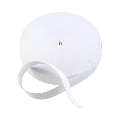 Vitt vävt resårband 2.5 cm WE 0025 – starkt och fast resårband med Oeko-Tex-certifikat