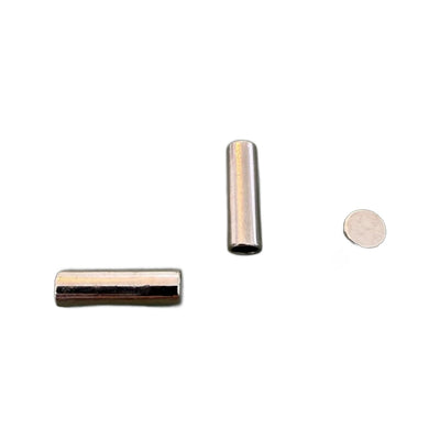 Końcówka metalowa E-2252 Nikiel 2 cm – model klasyczny z 1 otworem