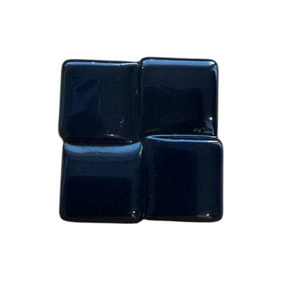 Square metal buttons K1421 Col 395 – 23 mm dark blue