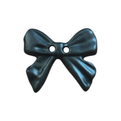 Plastic children's bow-shaped buttons 28 mm – purple