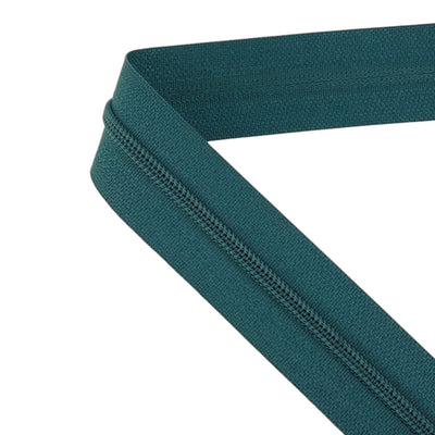 Indigo spiral zippers, non-separable A011