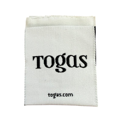 Woven label 9 cm x 4.5 cm – for brands