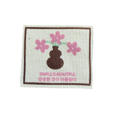Woven label 3 cm x 3.5 cm - logo printing