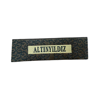 Woven label 7 cm x 2 cm - logo branding for clothing