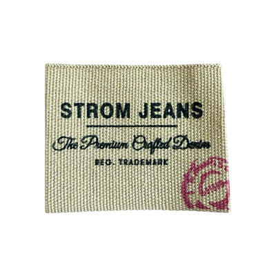 Woven label 4 cm x 3 cm – brand printing