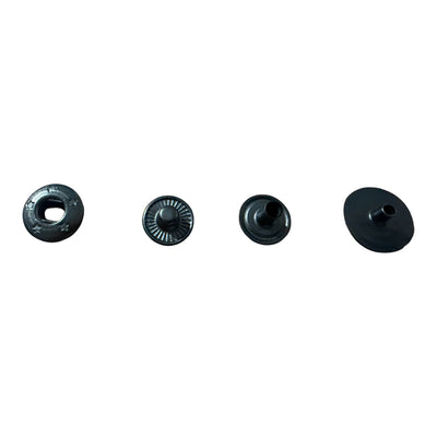 Черни скрити тик-так копчета HSB 0001 – 15 мм Black Oxide