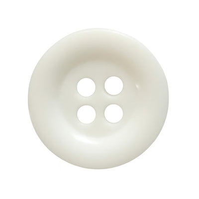 White polyester buttons PPB0001 with 4 holes
