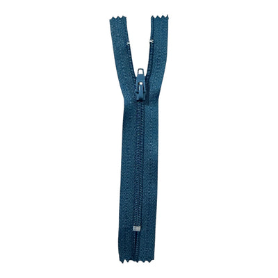 Indigo coil zippers #3 TAT TF395 – 13 cm non-separating