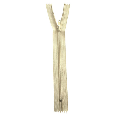 Beige coil zippers #3 TAT TF572 – 17 cm non-separating