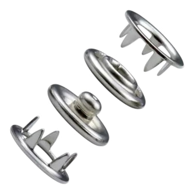Chiko PS 0001 snap buttons – 21 mm for heavy-duty clothing, tarpaulins, and umbrellas