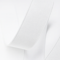 Flat woven elastic band white PEL 0001 on a 25 m roll