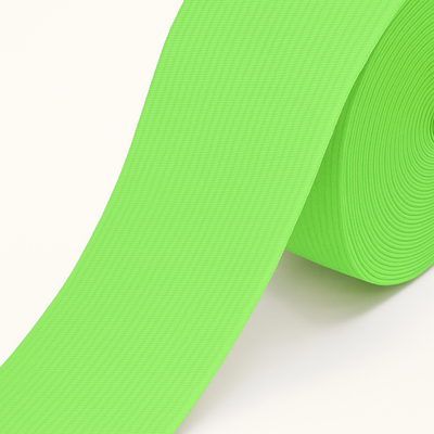 Light green knitted elastic band PEL 1019 on a 25 m roll