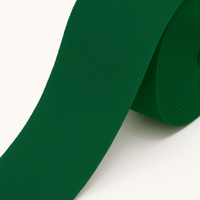 Dark green knitted elastic band PEL 1017, 25 m roll