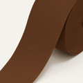 Brown braided elastic band PEL 1005 on a 25 m roll
