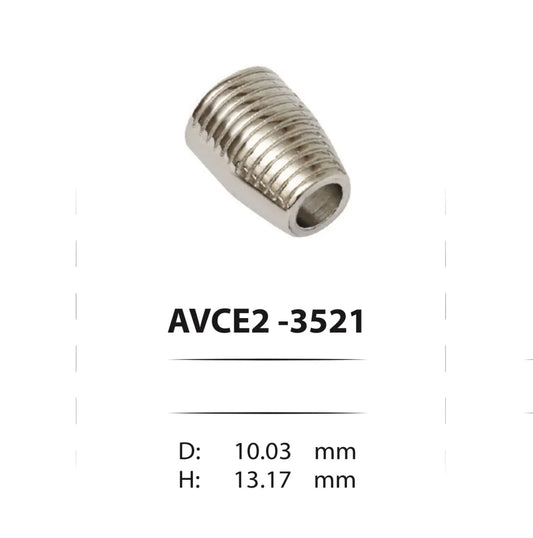 Метални накрайници за шнурове - AVCE2-3521 ( 100 бр ) Аксесоари
