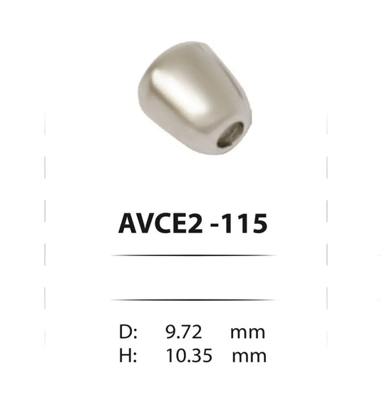 Метални накрайници за шнурове - AVCE2-115 ( 100 бр ) Аксесоари