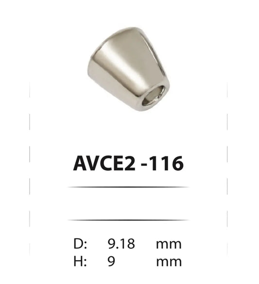 Метални накрайници за шнурове - AVCE2-116 ( 100 бр ) Аксесоари