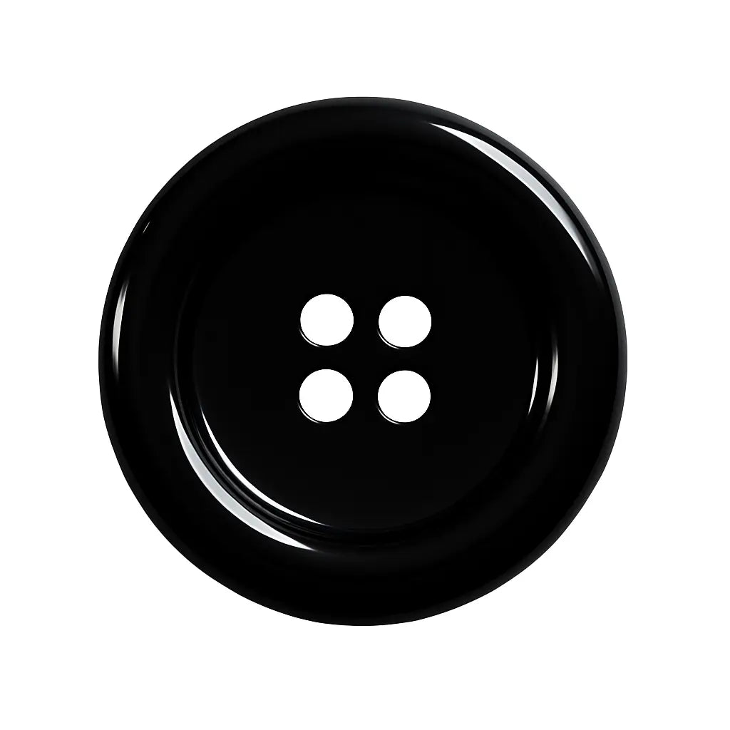 Black polyester buttons PB0001