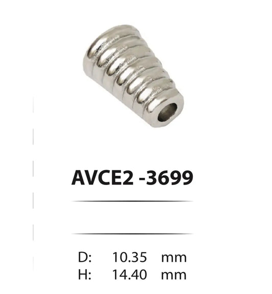 Метални накрайници за шнурове - AVCE2-3699 ( 100 бр ) Аксесоари