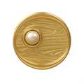 Gold metal buttons with a small pearl ME9020
