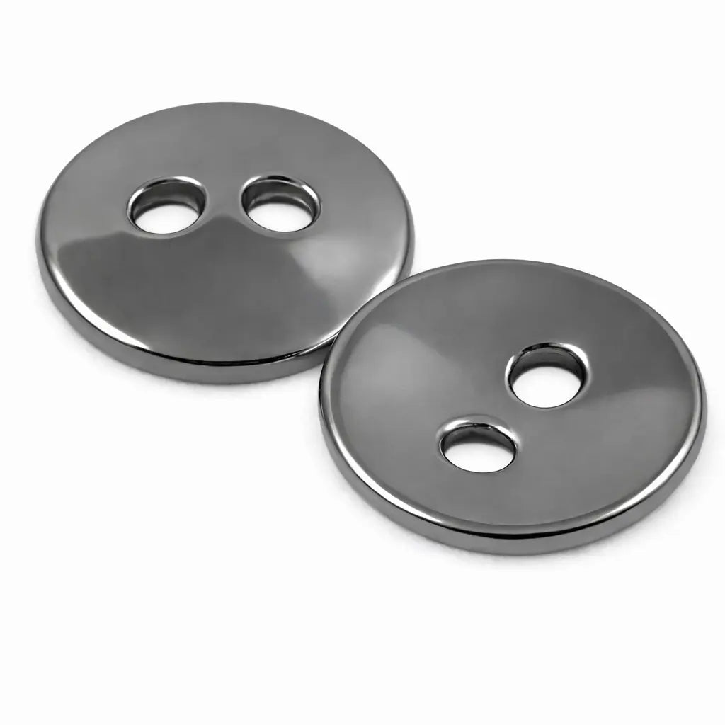Dark nickel metal shirt buttons - PB1002
