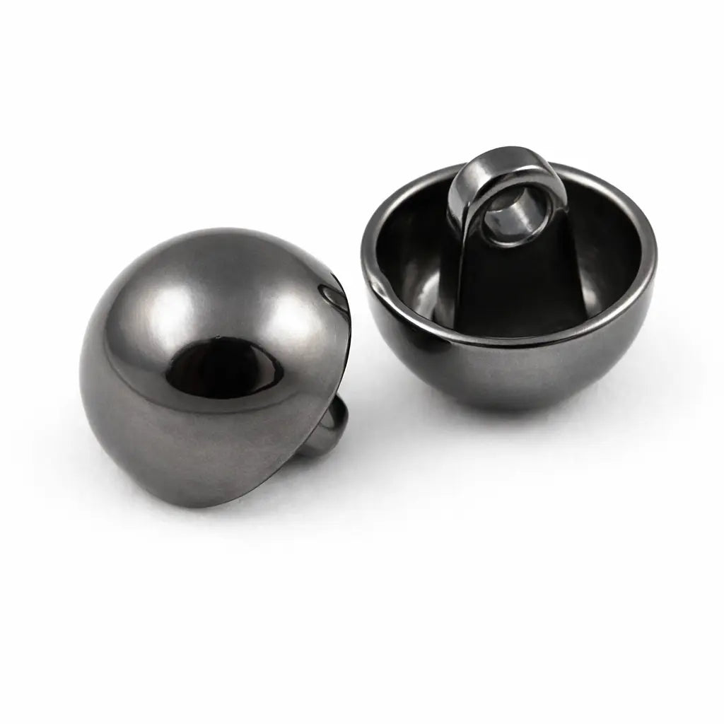Dark nickel metal shirt buttons - PB1003
