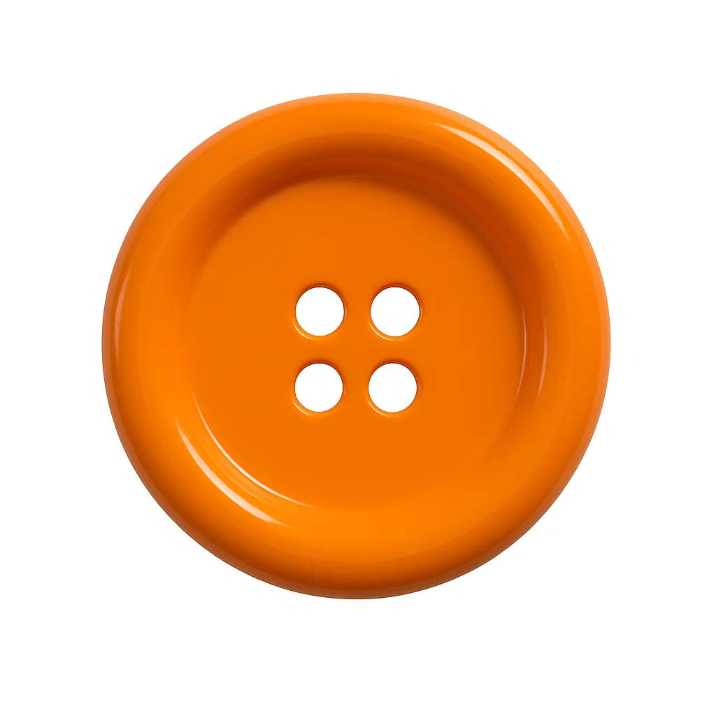 Orange polyester buttons PB0001