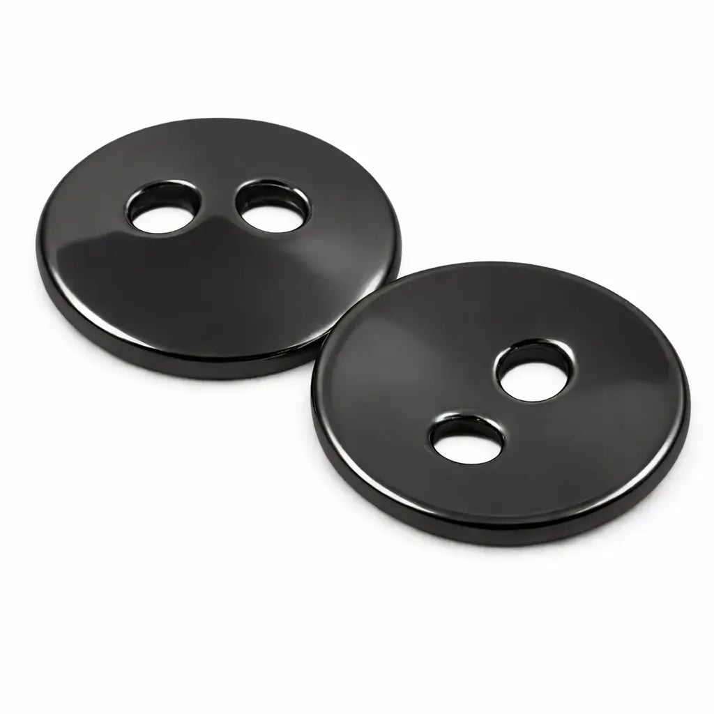 Black metal shirt buttons - PB1002