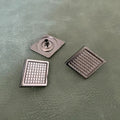 Snap fasteners E-1947 Gun Metal 25 mm – 4 pieces, "Diamond" design, Luxury buttons
