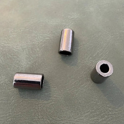 Metal Tip E-1999 Gun Metal 1.5 cm – Straight designer model with 1 hole