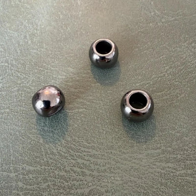Метален накрайник Е-2058 Gun Metal 0.4 см – Кръгъл модел, Дизайнерски