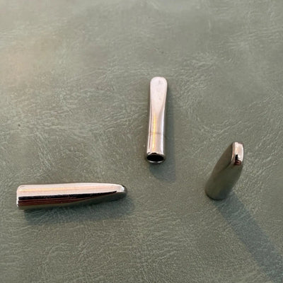 Metal tip E-2073 Nickel 2.5 cm – Designer delicate model with 1 hole