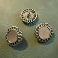 Метално копче Е-2137 Nickel 18 мм – Класическо копче столче (Shank), Луксозен дизайн