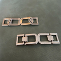 Metal Buckle E-2157 Nickel – Unique shape for clothing, swimwear, and footwear – 1 cm