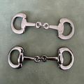 Metal buckle E-2257 Gun Metal 1.5 cm – Unique shape for clothing, swimwear, and footwear