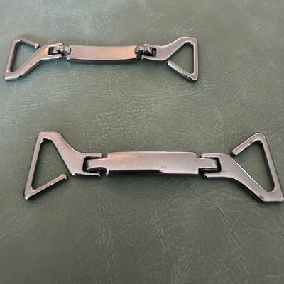 Метална катарама Е-2258 Gun Metal 1.5 см – Уникална форма за дрехи, бански и обувки