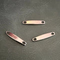 Metal tags E-2297 Nickel 2 x 0.4 cm – Delicate design for laser branding