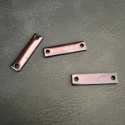 Metal labels E-2299 Gun Metal 2 x 0.5 cm – Delicate design for laser branding