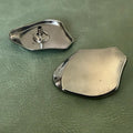 Snap buttons E-2322 Gun Metal 40 mm – 4 pieces, Wavy design, Luxury model
