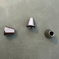 Метален накрайник Е-92 Gun Metal 1 см – Дизайн „круша“, нежен модел с 1 отвор